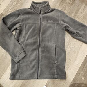 Columbia Gray Fleece Jacket XL 18/20 Mens